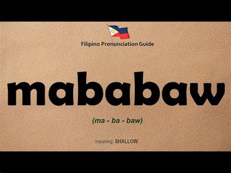 umibabaw meaning in tagalog|MABABAW: Tagalog.